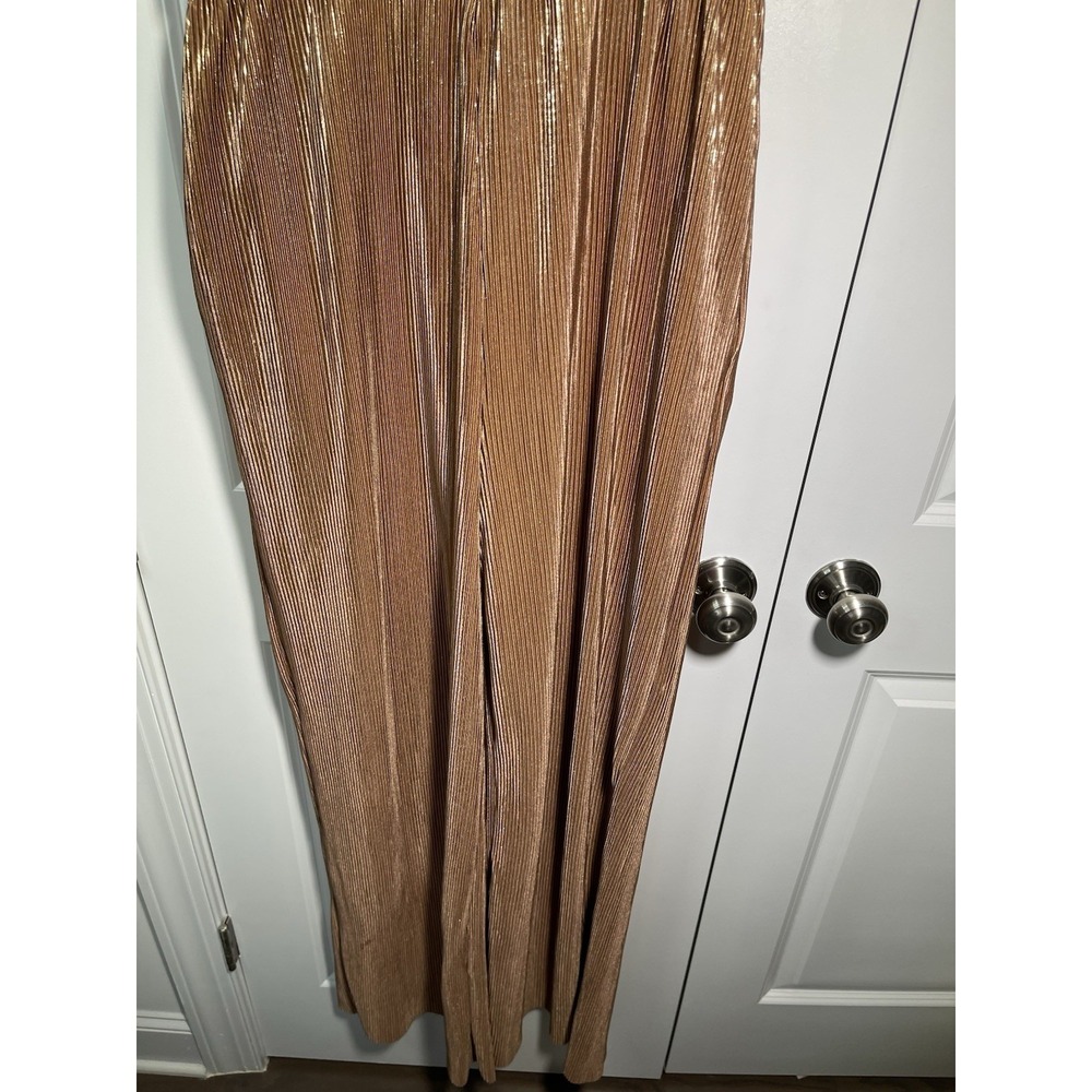 See‎ And Be Seen Beige Metallic Jumpsuit Size Large - Picture 6 of 13